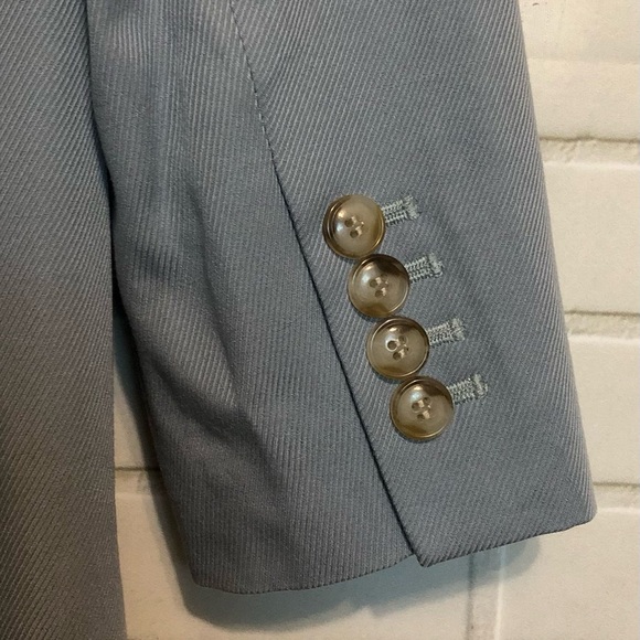 New Madewell Larsen Drapeweave Overcast Blue Lined Jacket Blazer S - Picture 9 of 15